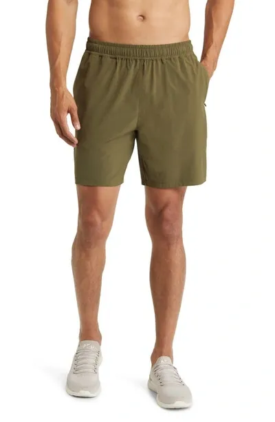 Beyond Yoga Freesprint Run Shorts In Beyond Olive