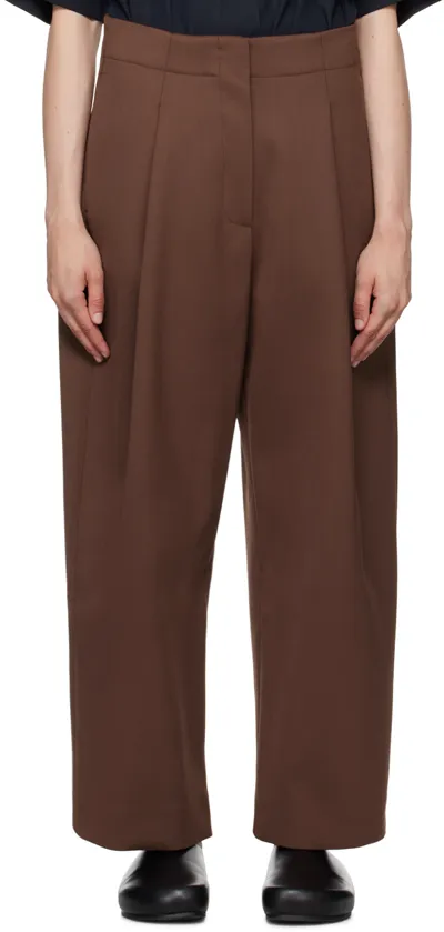 Studio Nicholson Brown Dordoni Trousers