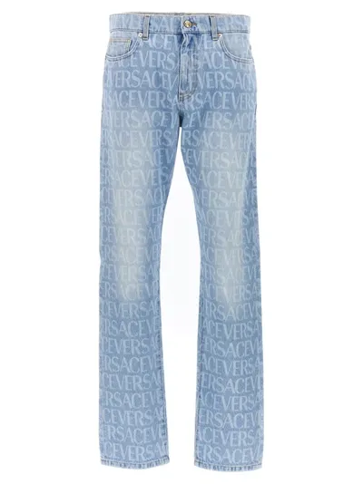 Versace Allover Jeans Light Blue