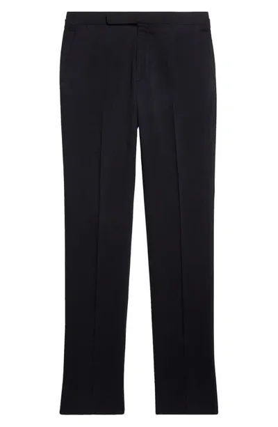 Ralph Lauren Purple Label Gregory Silk Shantung Trousers In Black