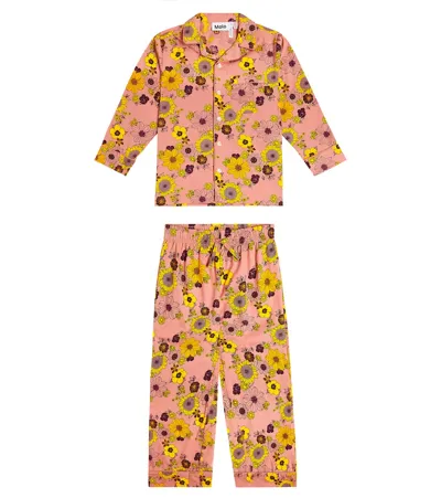 Molo Kids' Lex Organic-cotton Pyjamas In Pink