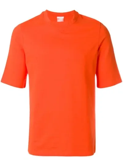 Reebok X Cottweiler Rear-print Fitted T-shirt In Orange