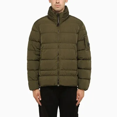 C.p. Company Regular Green Nylon Down Jacket