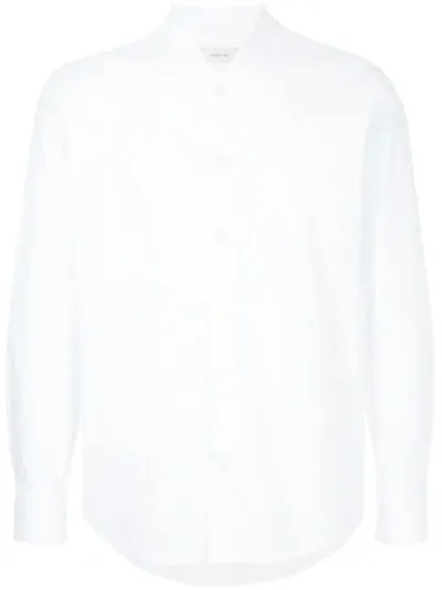 Cerruti 1881 Mandarin Collar Shirt In White