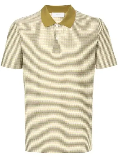 Cerruti 1881 Striped Polo Shirt In Green