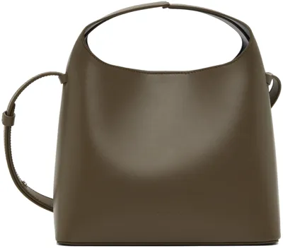 Aesther Ekme Taupe Mini Sac Bag In Grain Earth