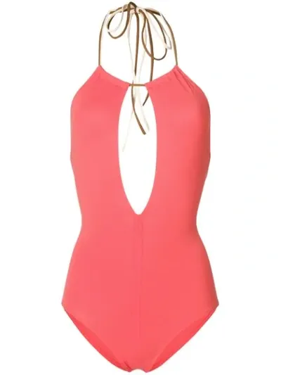 Eres Halter Neck Swimsuit In Pink