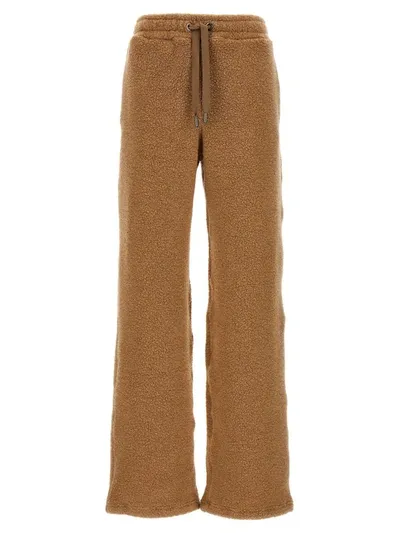 Dolce & Gabbana Teddy Joggers In Beige