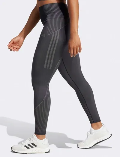 Adidas Originals Adidas Seamless Branded 7/8 Leggings In Gray