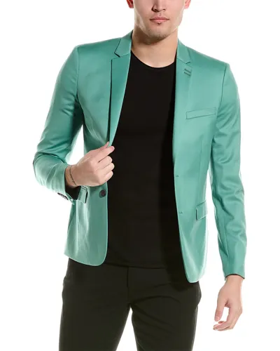 The Kooples Slim Fit Green Wool Suit Jacket