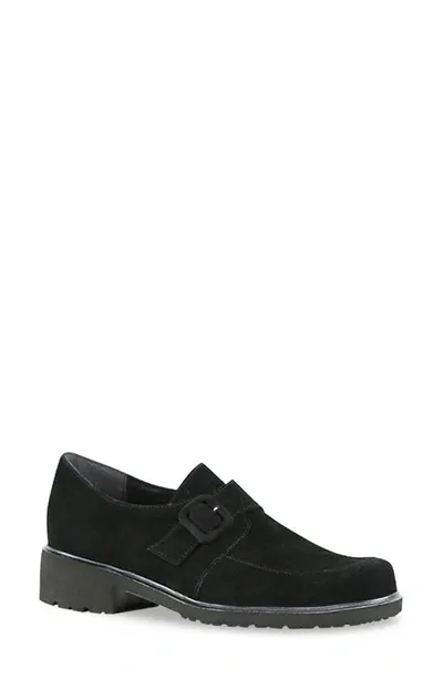 Munro Winslow Monk Strap Loafer In Black