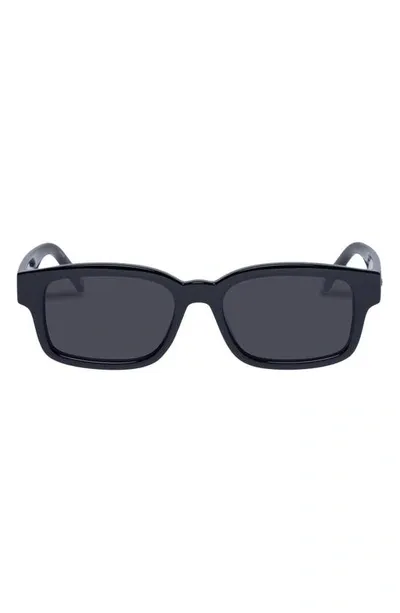 Le Specs Recarmito Rectangular Sunglasses In Black