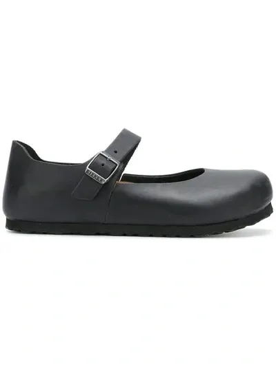 Birkenstock Strap Ballerinas In Black