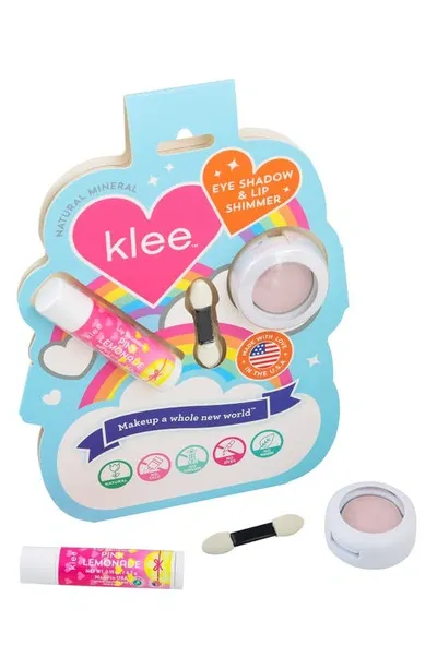 Klee Kids Kids' Primrose Shimmer Mineral Play Makeup Duo In Pink