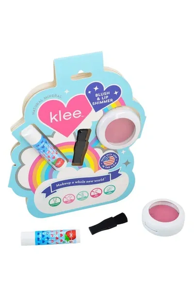 Klee Kids Kids' Sweet Cherry Sparkles Mineral Play Makeup Duo In Pink