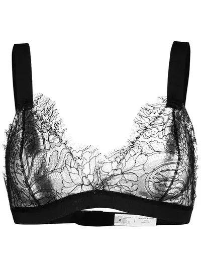 Natasha Zinko Lace Triangle Bra In Black