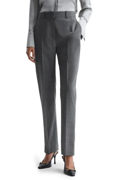 Reiss Layton Wool Blend Pants In Grey