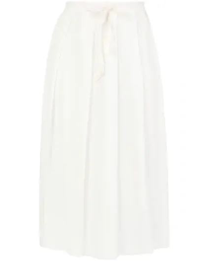 Kristensen Du Nord High Waist Skirt In White