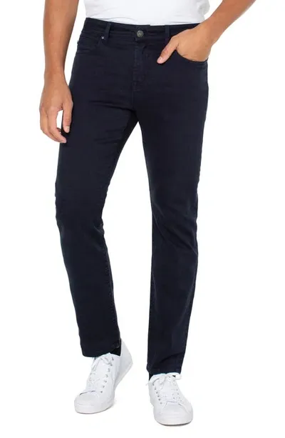 Liverpool Los Angeles Kingston Modern Straight Leg Jeans In Dark Navy