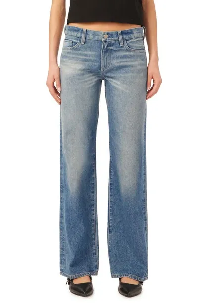 Dl1961 Drue Low Rise Wide Leg Jeans In Blue