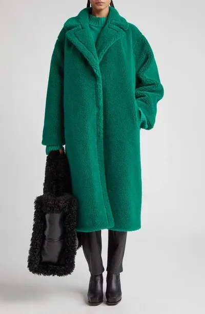 Stand Studio Maria Faux Shearling Coat In Black