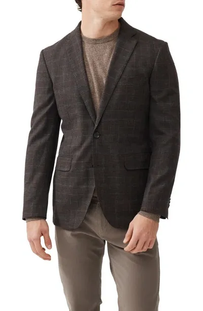 Rodd & Gunn South Oamaru Plaid Wool Blend Sport Coat In Bark