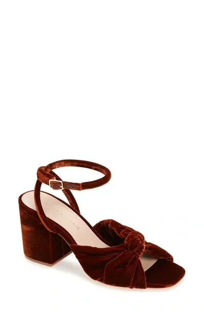 Loeffler Randall Fiamma Ankle Strap Sandal In Red