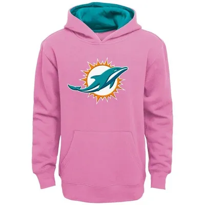 Outerstuff Kids' Girls Youth Pink Miami Dolphins Prime Pullover Hoodie