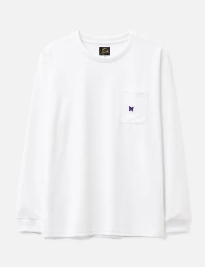 Needles White Embroidered Long Sleeve T-shirt