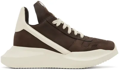 Rick Owens Brown Geth Sneakers