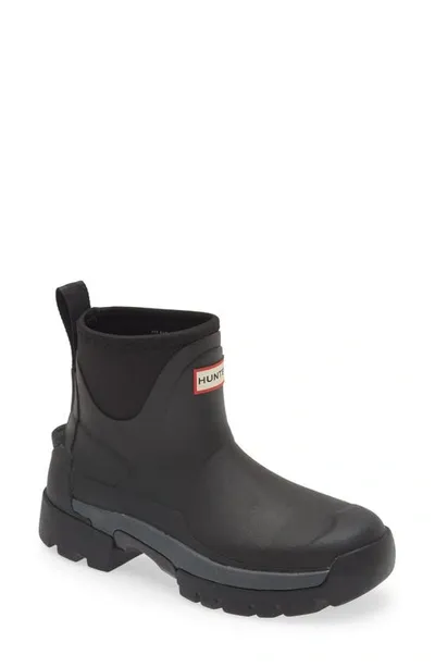 Hunter Balmoral Chelsea Neoprene Hybrid Boot In Black