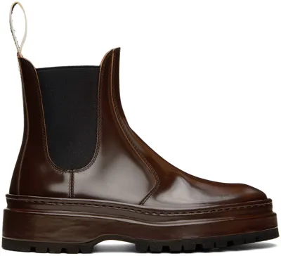 Jacquemus Brown Le Chouchou 'les Chelsea Pavane' Chelsea Boots