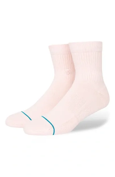 Stance Icon Quarter Crew Socks In Pink