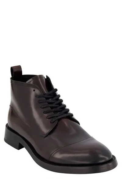 Karl Lagerfeld Zip Chukka Boot In Burgundy