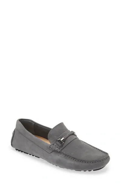 Nordstrom Barrett Braided Bit Driving Shoe In Grey Steel