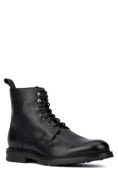 Aquatalia Bernardo Water Repellent Combat Boot In Black