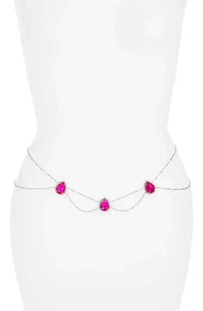 Vidakush Gaia Belly Chain In Pink