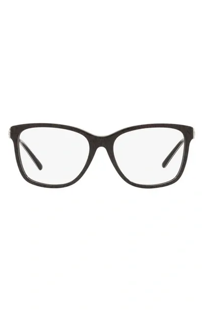 Michael Kors Sitka 53mm Square Optical Glasses In Brown