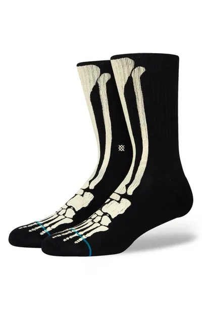 Stance Bonez Crew Socks In Black