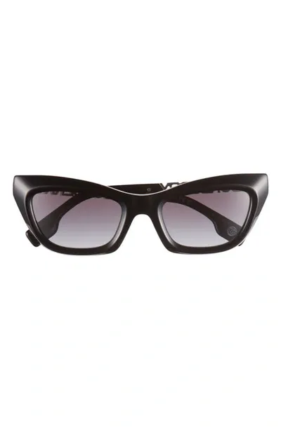 Burberry 51mm Cat Eye Sunglasses In Black