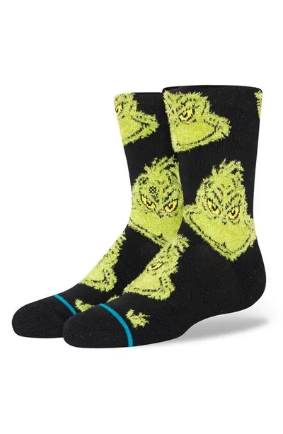 Stance Kids' Mean One Crew Socks In Black