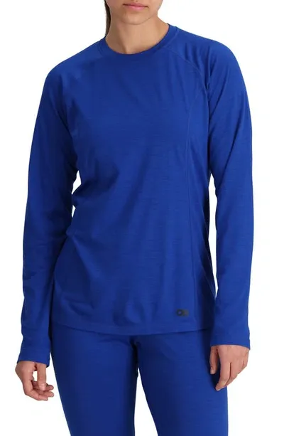 Outdoor Research Alpine Onset Merino Wool Blend Long Sleeve Top In Topaz