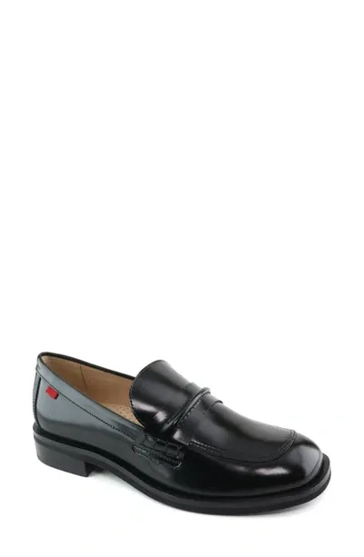 Marc Joseph New York Rachel Court Loafer In Black Polished Matte Napa