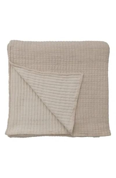 Pom Pom At Home Vancouver Cotton Gauze Coverlet In Natural