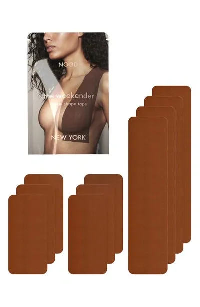 Nood Shape Tape Pre-cut Breast Tape In No. 7 Bronze