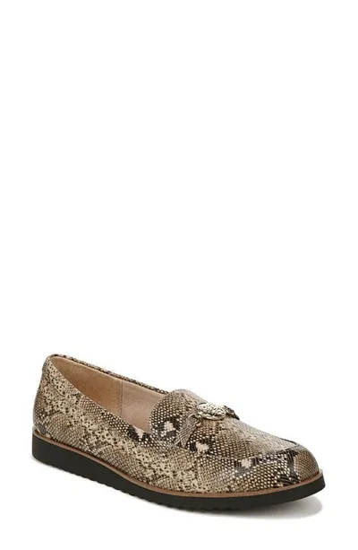 Lifestride Zen Snakeskin Embossed Loafer In Brown