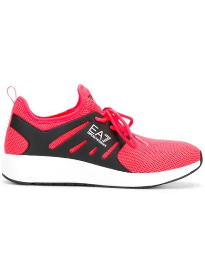 Ea7 Runner Sneakers In Pink