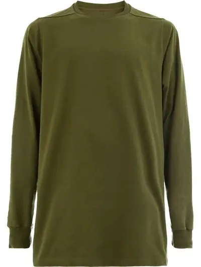 Rick Owens Oversized Sweatshirt In Green