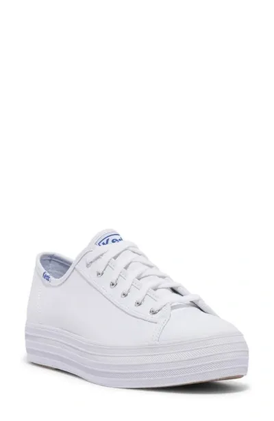 Keds Triple Kick Platform Sneaker In White