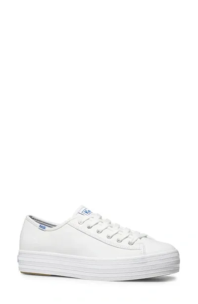 Keds Triple Kick Platform Sneaker In White